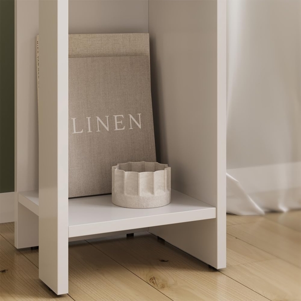 Nachttisch Lenar Weiß 27 x 60 cm Vicco Bild 4