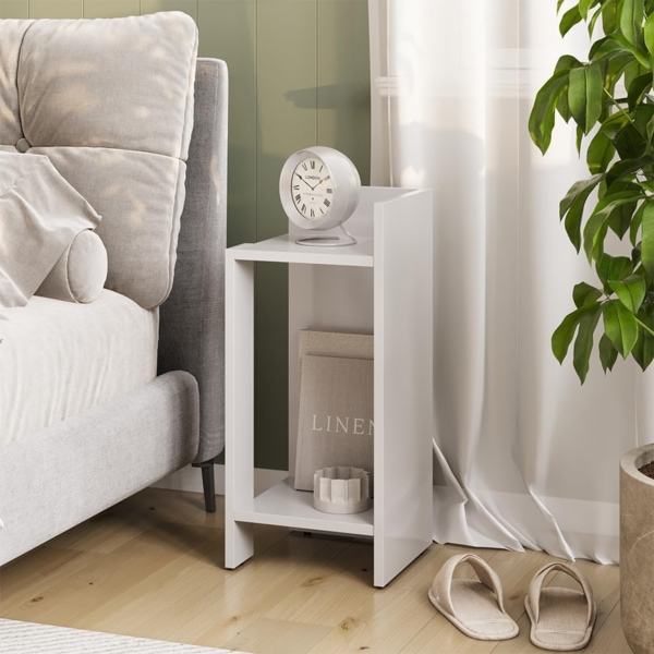 Nachttisch Lenar Weiß 27 x 60 cm Vicco Bild 2