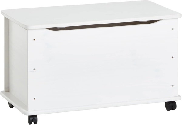 IDIMEX Spielzeugtruhe ELISA (Set), Truhe Aufbewahrung Spielzeug Kiste Kinder Box Kiefer massiv in weiss o