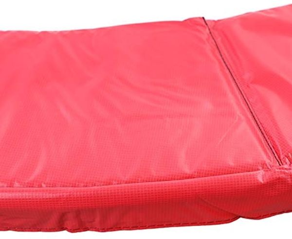 244cm Trampolin Sprungfedern Schutz Abdeckung Rot Bild 4