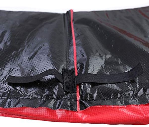 244cm Trampolin Sprungfedern Schutz Abdeckung Rot Bild 6