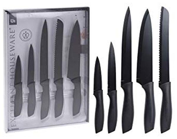 Excellent Houseware Knife / Stahl Küchenmesser 5el sort Universalmesser