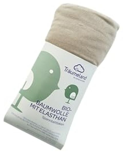 Träumeland Spannbettlaken Bio-Baumwolle anthrazit 100 x 100 cm