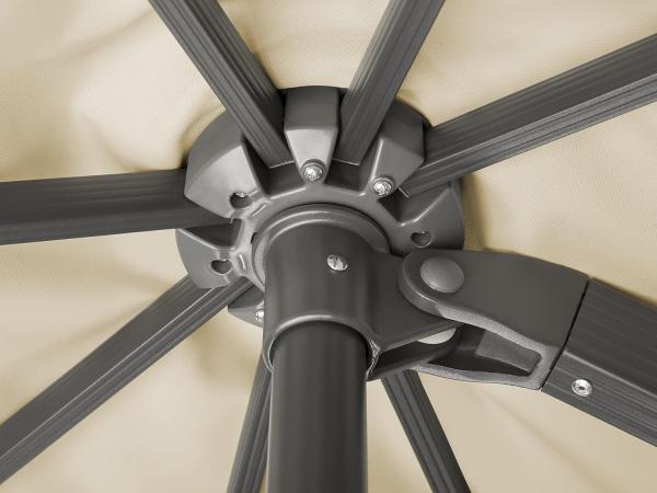 Sonnenschirm Rhodos Grande 300x400/8 rechteckig, ca. 300 x 400 cm natur Bild 5