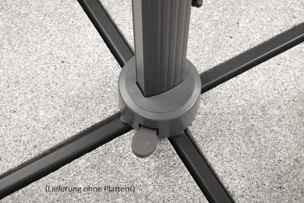 Sonnenschirm Rhodos Grande 300x400/8 rechteckig, ca. 300 x 400 cm natur Bild 8