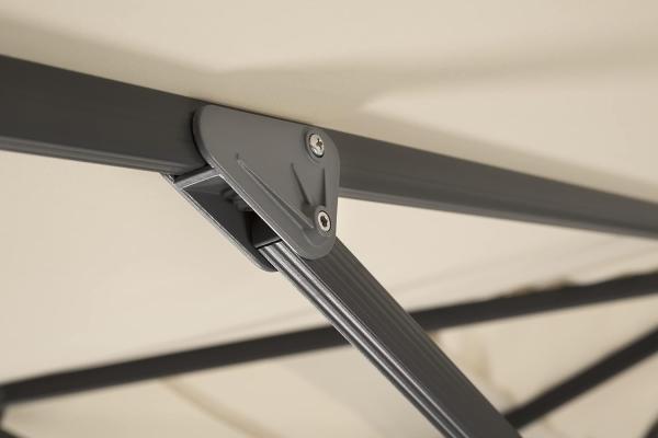 Sonnenschirm Rhodos Grande 300x400/8 rechteckig, ca. 300 x 400 cm natur Bild 6