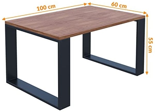 AKKE Außergewöhnlicher Couchtisch Beistelltisch für Wohnzimmer | Kaffee Tee Wohnzimmertisch Tisch | Coffee Table | Zimmer Schlafzimmer Möbel | Deko Modern Burgund 100 x 60 x 55 Bild 2