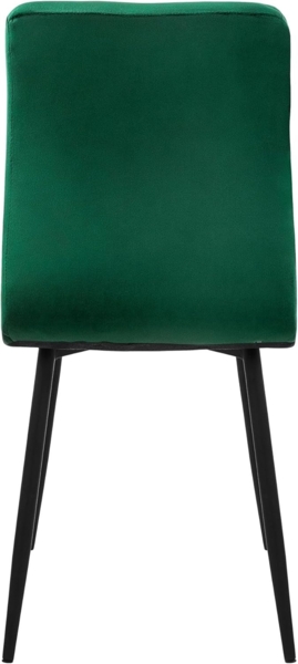 ML-DESIGN Stuhl Esszimmerstuhl mit Rückenlehne, Polsterstuhl mit Metallbeine (4 St), Ergonomischer Stuhl, Dunkelgrün, Samtbezug Wohnzimmerstuhl Küchenstuhl Bild 4