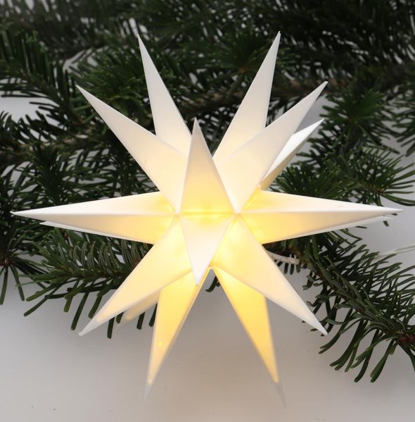 Guru-Shop LED-Stern für außen LED Ministern Baltasar für innen und außen -., LED-Leuchtmittel fest verbaut