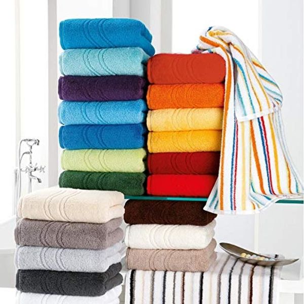 ROSS Gästehandtuch Cashmere feeling, Frottier (6-St), mit Wellen-Bordüre