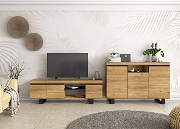 Skraut Home Möbel-Set mit Sideboard und TV-Schrank, 160 x 40 x 92 cm