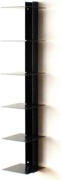 Haseform Bücherturm 90 cm (für 1 m Bücher) anthrazit Bücherregal Wandregal