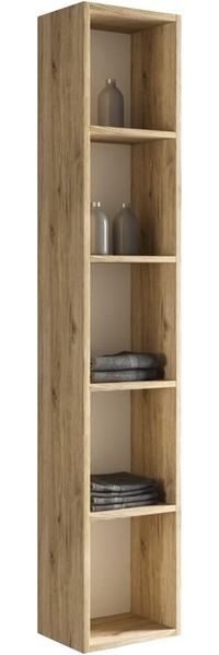 Mama Store ERA Möbelsäule für Bücherregal, wendbar, zum Aufhängen, Vier Etagen aus Eichenholz, L. 30 x T. 22 x H. 160 cm, ER002QUNA