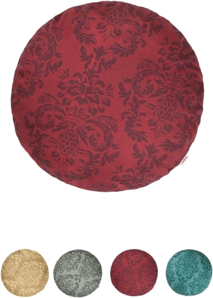 Kissenhülle rund ca. 50 cm Ø karmin-rot beties "Epoche"