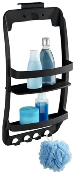 WENKO Duschregal Universal, 2 Ablagen, 4 Haken