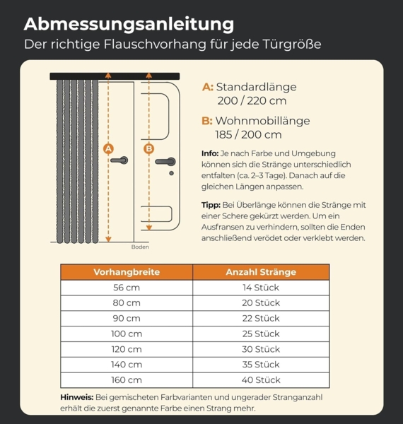 Flauschvorhang 56x185 Unistreifen schwarz - grün - weiß Bild 3