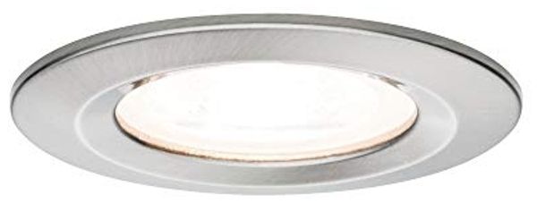 Paulmann No. 93599 Einbauleuchte LED Nova IP44 rund 7W GU10 Eisen 3er-Set dimmbar