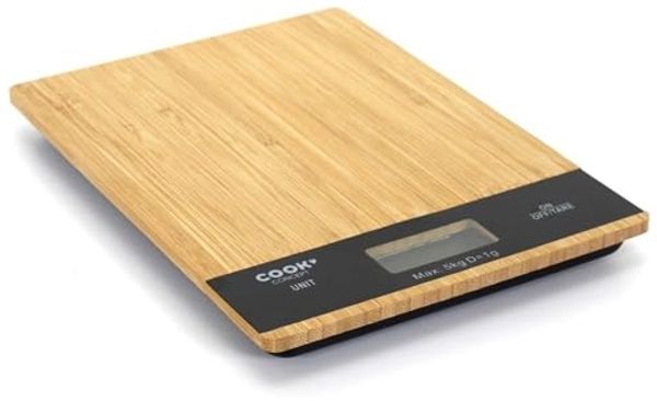 rechteckige Kuechenwaage Bambus 5kg