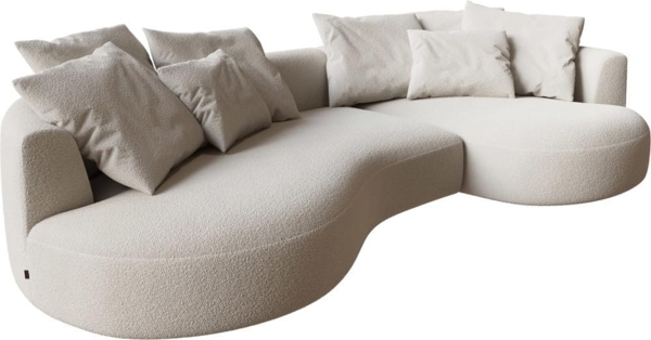 Sofa Edina 330x170 cm Bouclé Creme-Weiß