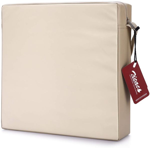Zicac Sitzerhöhung für Baby Kinder Sitzkissen, Kinder Sitzerhöhung, eckig * Stuhl Sitzhilfe für Kleinkinder * (Beige)