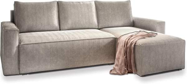 Masseno Ecksofa POTARO mit Schlaffunktion L-Form, Sofa mit Bettkasten