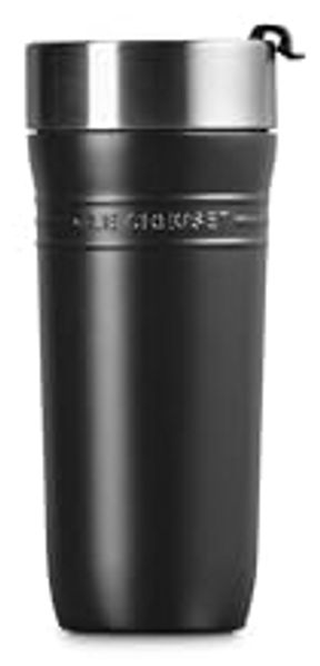 Le Creuset Thermobecher 350ml Schwarz Matt Edelstahl Bild 2