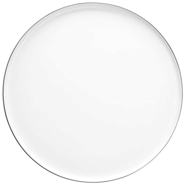 ASA Selection Ocoligne Teller mit Schwarzem Rand, Teller mit Schwarzem Rand, Porzellan, Beige, 32 cm, 2034113