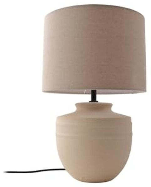 Lindby Tischleuchte Thalassia, Keramik Creme IP20, 1 x 15 W LED