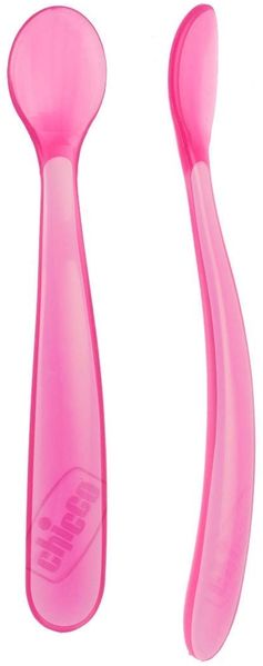 Chicco Kindergeschirr/Löffel rosa 2 Stk. (TOW006007)