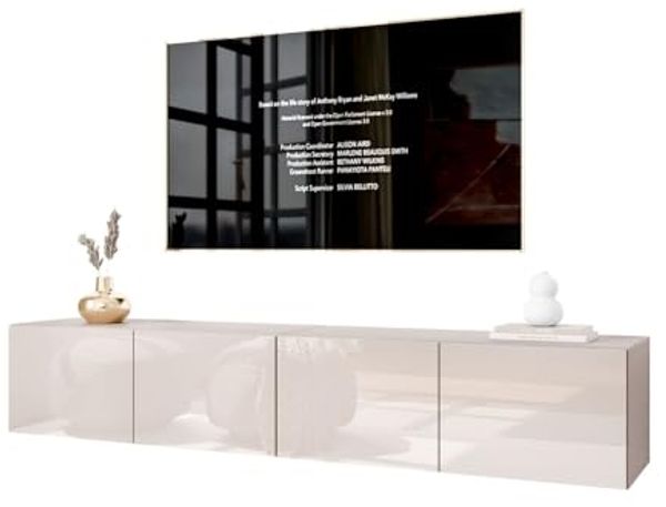 Lookway TV-Schrank COLGANTE KASCHMIR GLOSS 200 cm Hängeschrank mit Led Beluchtung (2x TV-Schrank) Breite: 200 cm
