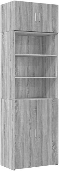 Hochschrank in Grau Sonoma 70 x 42,5 x 225 cm Holzwerkstoff