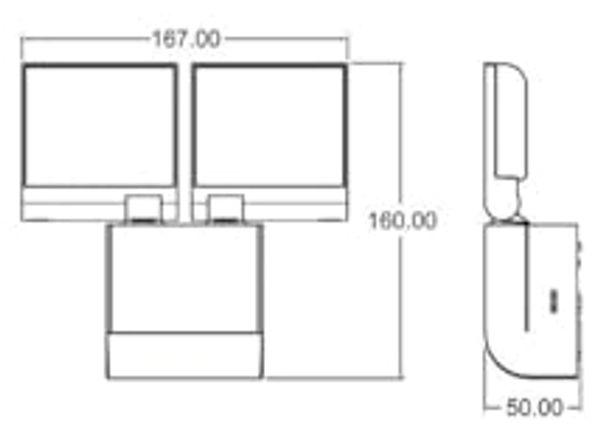 Theben LED-Strahler 17 Watt, sw theLeda S17-100L BK Bild 4