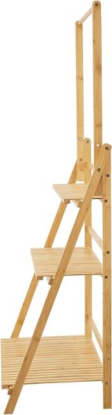 Pflanzenleiter Brändö 3-Ebenen 144 x 70 x 39,5 cm Bambus [en. casa] Bild 5