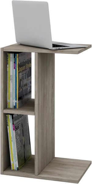 VCM Beistelltisch & Couchtisch Nachto 911212 Sonoma-Eiche (Sägerau) H. 63 x B. 40 x T. 30 cm