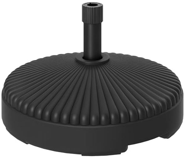 Outsunny Schirmhalter bis 28 kg befüllbar, rund, für Stöcke bis Ø 38 mm, Sonnenschirmständer, 1 tlg, Schirmständer