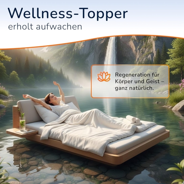 Komfortschaum Topper 200x130x10cm 212g Bezug Bild 4