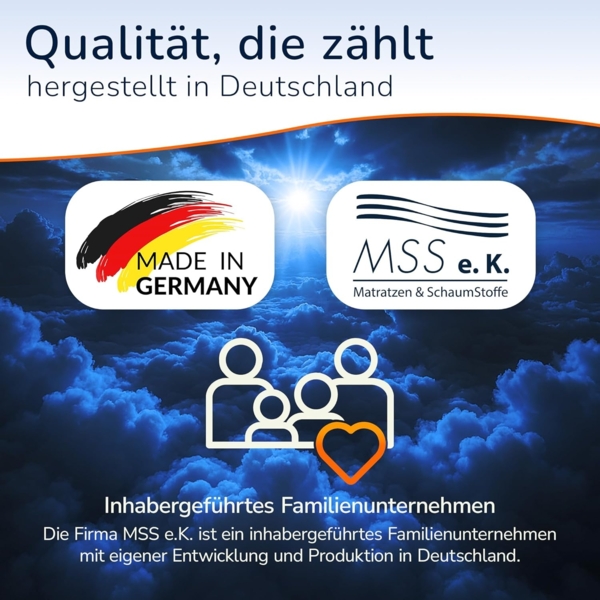 Komfortschaum Topper 200x130x10cm 212g Bezug Bild 7