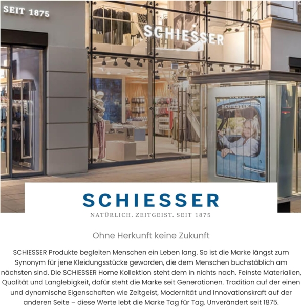 Schiesser Bettwäscheset Setta - Feinbiber - 2-teilig - 135 x 200 cm - Blau Bild 4