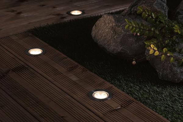 Paulmann No. 93953 Plug&Shine Bodeneinbauleuchte Floor Eco IP65 Warmweiß Silber Bild 8