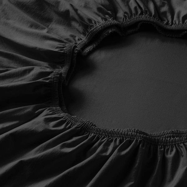 Estella Zwirnjersey Spannbetttuch für Boxspring Topper 140-160x200x7 cm schwarz (900)