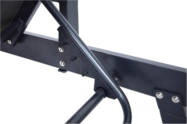 Lesli Living 'Arezzo', Gartenbank, Daybed & Sonnenliege, wetterfest, mit verstellbarem, beidseitig montierbarem Kopfteil, grau, 68 x 81 x 228 cm Bild 7