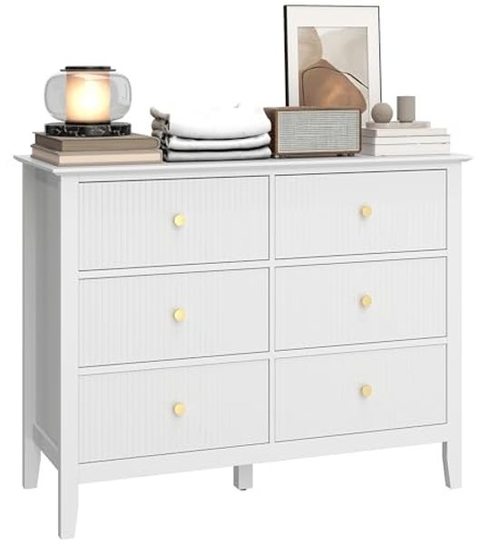 HOMCOM Kommode (Sideboard mit 6 Schubladen, 1 St, Moderner Aufbewahrungsschrank), Breite 100 cm
