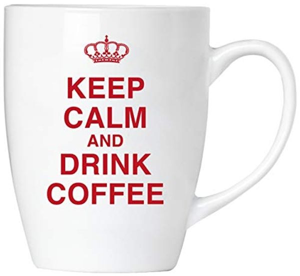 Keep calm and drink coffee! - Tasse aus Keramik