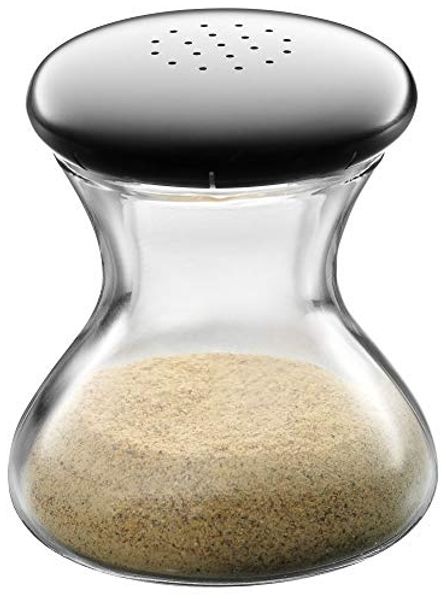 WMF Pfefferstreuer WAGENFELD EDITION, H 4,5 cm, Glas, Cromargan Edelstahl 18/10, Spülmaschinengeeignet