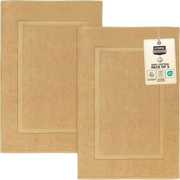 Utopia Towels UTLUXBATHMATTCHAMPAGNE Badematte, baumwolle, champagnerfarben, Stück: 1