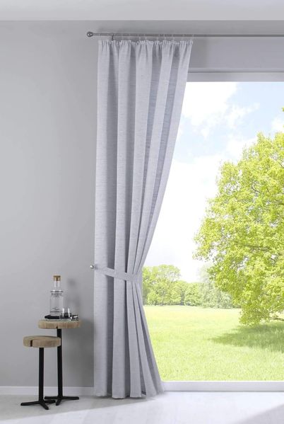 Gardinenbox Vorhang (1 St), verdecketeSchlaufen, blickdicht, Jacquard, Jacquardmusterung Effektgarn Kräuselband Moderne Optik 20190350