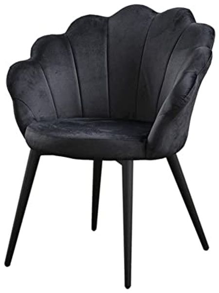 KAWOLA Esszimmerstuhl CARLA, Stuhl Velvet, Fuß schwarz oder gold, verschiedene Farben