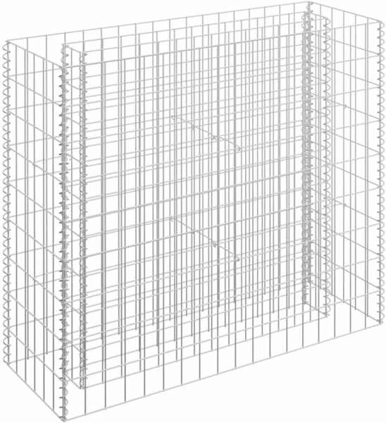 vidaXL Gabionen-Hochbeet Verzinkter Stahl 90×30×90 cm 145631