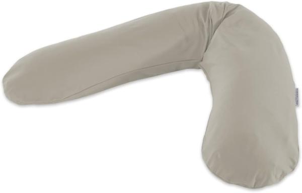 Theraline Stillkissen "Das Original" Polyester Hohlfaser Bezug 190 cm 146 Lehmgrau (Bamboo)