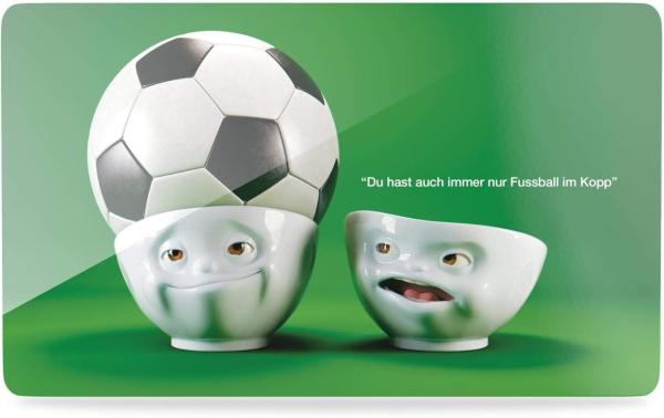 FiftyEight Products Brettchen Fußball im Kopp